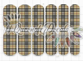 Queen of Decals - Burb Checked Print 'NEW RELEASE'