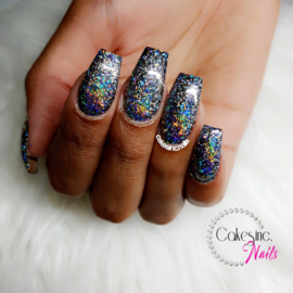 Galaxy Holographic Silver Flakes