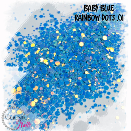 Glitter.Cakey - Baby Blue 'RAINBOW DOTS .01'