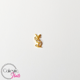 Glitter.Cakey - Gold Y$L Clear Crystals Charm