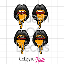 Queen of Decals - Black Drip Lips (Mini Series) 'NEW RELEASE'