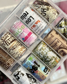 CakesInc.Nails - Transfer Foil Set #009 'Newspaper Inspired'