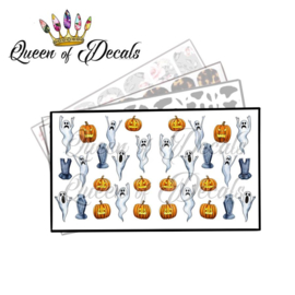 Queen of Decals - Pumpkins & Ghosts 'NEW RELEASE'