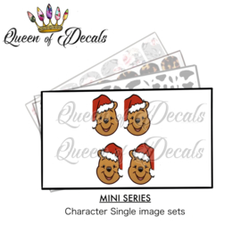 Queen of Decals - Christmas Pooh Bear (Mini Series)