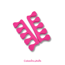 CakesInc.Nails - Teen Spreiders / Toe Separators 'Hot Pink' (25pcs)