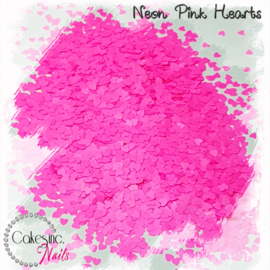 Glitter.Cakey - Neon Pink Hearts