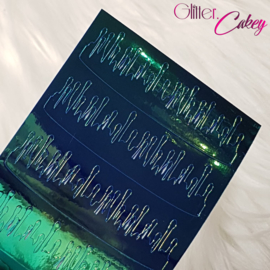 Glitter.Cakey - Peacock Drip Sticker Sheet