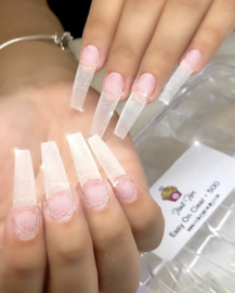 CakesInc.Nails - Easy On 500 💗 'CLEAR' Nail Tips