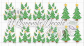 Queen of Decals - Glitter Trees 'NEW RELEASE'