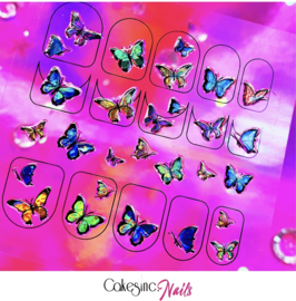 Glitter.Cakey - Holo Spring Butterflies 'Sticker Sheet'