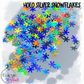 Glitter.Cakey - Holo Silver Snowflakes