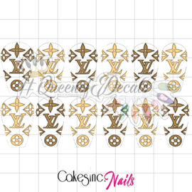 Queen of Decals - Beige & Cream V L 'NEW RELEASE'