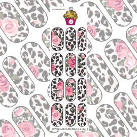 CakesInc.Nails - Leopard Prints & Roses 'NAIL DECALS'