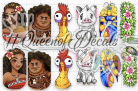 Queen of Decals - Polynesian Princess Moana 'NEW RELEASE'