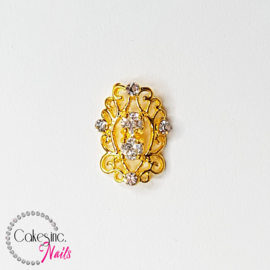 Glitter.Cakey - Gold Blossom Zircon Charm