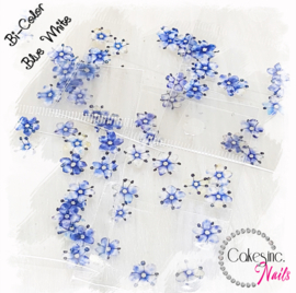 Arcoiris Flowers - White Blue -  Bi Color