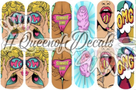 Queen of Decals - Pop Art Summertime  'NEW RELEASE'