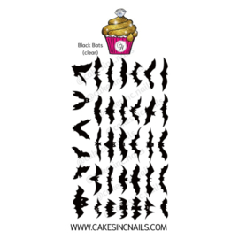 CakesInc.Nails - Black Bats 'NAIL DECALS'