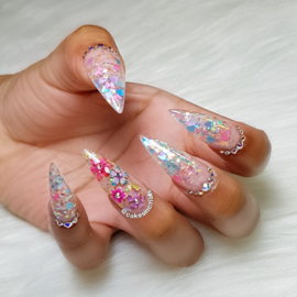 CakesInc.Nails - Arcoiris Dried Flowers "Tri-Color Mixed"