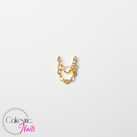 Glitter.Cakey - Gold Crystal Double Chain Charm