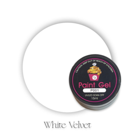 CakesInc.Nails - Gel Paint #P001 'White Velvet' 15ml