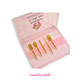 CakesInc.Nails - Gold Carbide 'Essential E-File Bits Set'