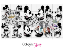 Queen of Decals - Mousy, Minnie Sketches 'NEW RELEASE'