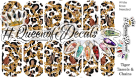 Queen of Decals - Tiger Tassels & Chains (full cover)
