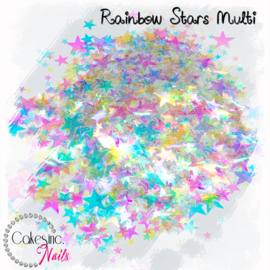 Glitter.Cakey - Rainbow Stars Multi