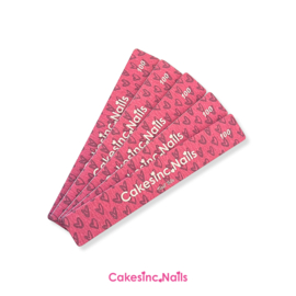 CakesInc.Nails -  Hearty Pink 100/100 'DISPOSABLE NAIL FILE'