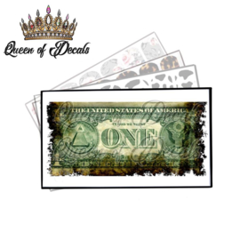 Queen of Decals - Burnt One Dolla (BACK) 'NEW RELEASE'