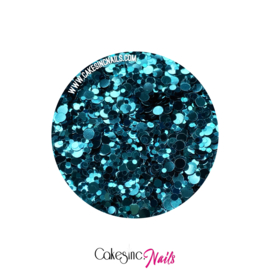 Glitter.Cakey - Ice Blue 'METALLIC DOTS'