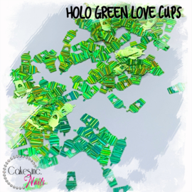 Glitter.Cakey - Holo Green ‘LOVE CUPS’