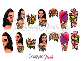 Queen of Decals - Hand Drawn Moana 'NEW RELEASE'