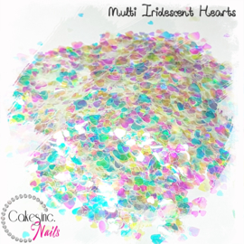 Glitter.Cakey - Multi Iridescent Hearts
