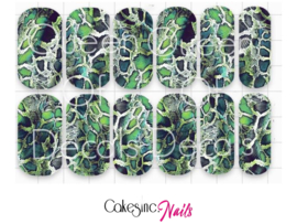 Queen of Decals - Fake Snake Green  'NEW RELEASE'