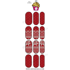 CakesInc.Nails - X-Mas Stockings 'NAIL DECALS'