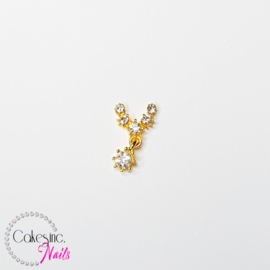 Glitter.Cakey - Gold Crystal Chain Charm
