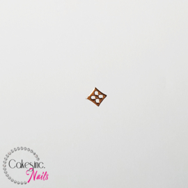 Glitter.Cakey - Mini Gold V L Monogram Charm