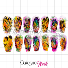 Queen of Decals - Watercolour Butterflies 'NEW RELEASE'