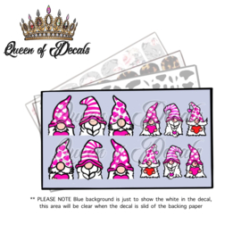 Queen of Decals - Pink XMAS Gonks