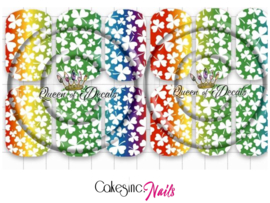 Queen of Decals - Rainbow Clovers 'NEW RELEASE’