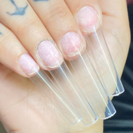 CakesInc.Nails - XXL Pre-Pinched  Square 500 🤩 'CLEAR' Nail Tips