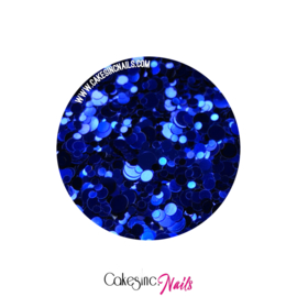 Glitter.Cakey - Classic Blue 'METALLIC DOTS'