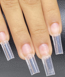CakesInc.Nails - XXL Pre-Pinched  Square 500 🤩 'CLEAR' Nail Tips