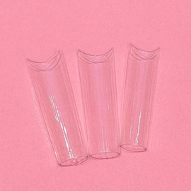 CakesInc.Nails - XXL Pre-Pinched  Square 500 🤩 'CLEAR' Nail Tips