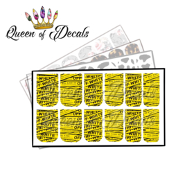Queen of Decals - OW Yellow Strap 'NEW RELEASE'