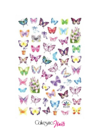 Glitter.Cakey - Butterfly 'STICKER SHEET R339'