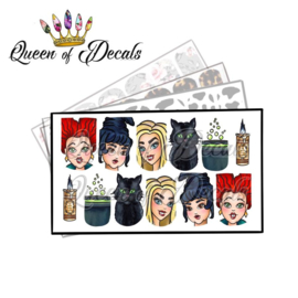 Queen of Decals - Sanderson Sisters - Hocus Pocus 'NEW RELEASE'