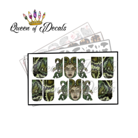 Queen of Decals - Medusa & Snake Skin 'NEW RELEASE'
